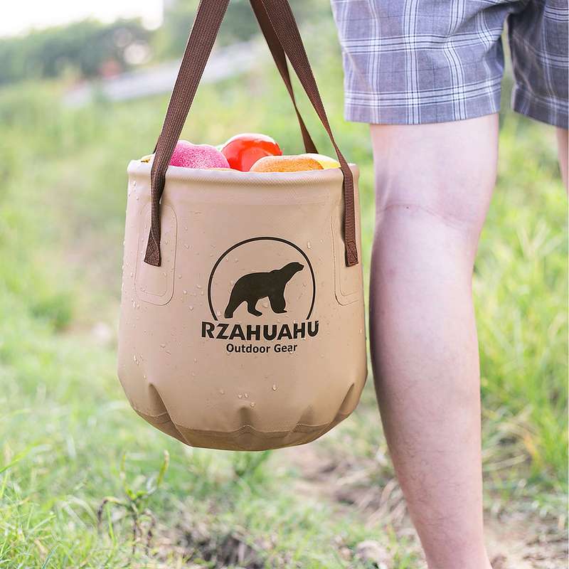 18L/25L Collapsible Bucket Outdoor Folding PVC Water Bucket Basin Water Container for   Campi