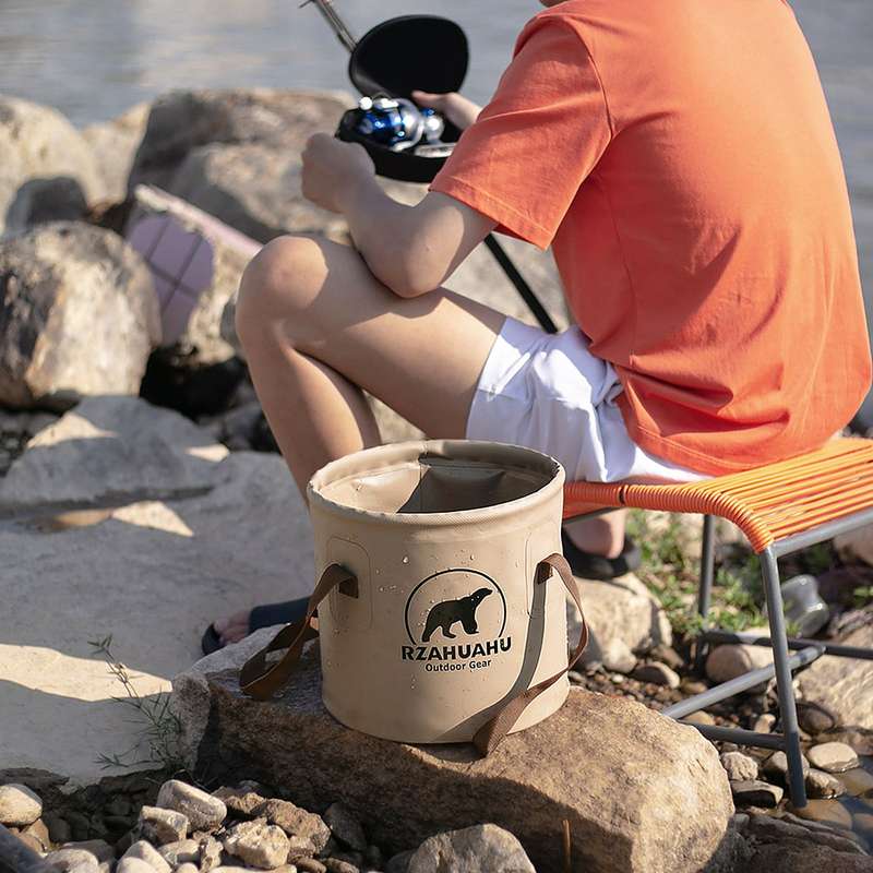 18L/25L Collapsible Bucket Outdoor Folding PVC Water Bucket Basin Water Container for   Campi