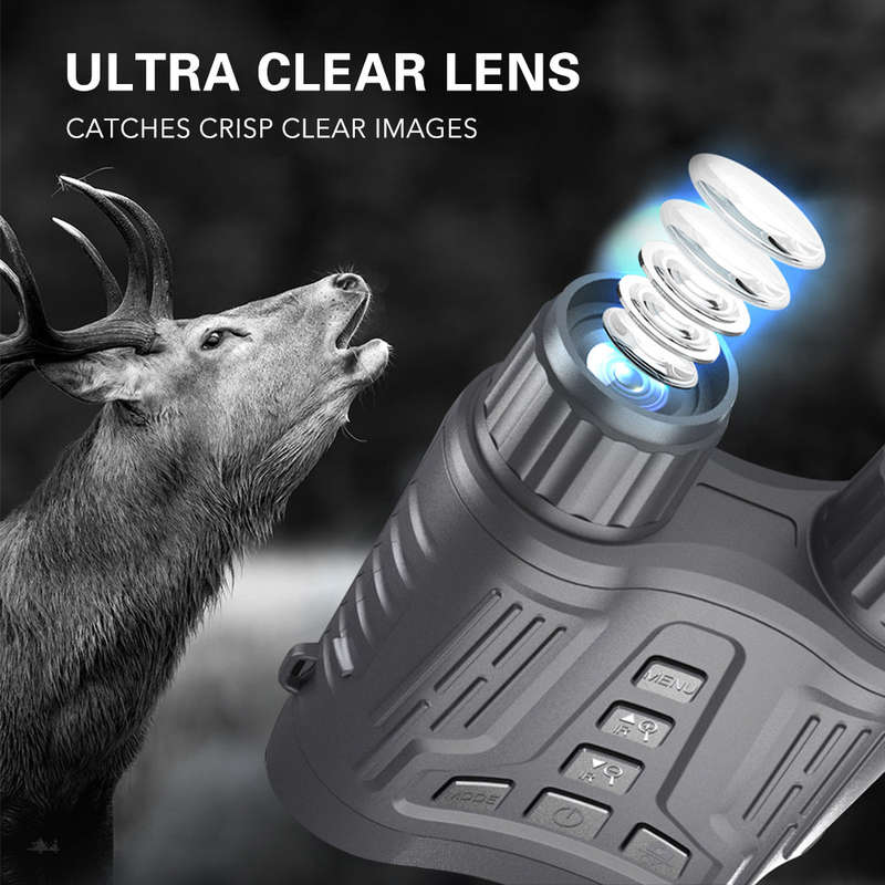 Night Vision Goggles 36MP 4K Digital Infrared Night Vision Binoculars with 3.2 Inch LCD Scree