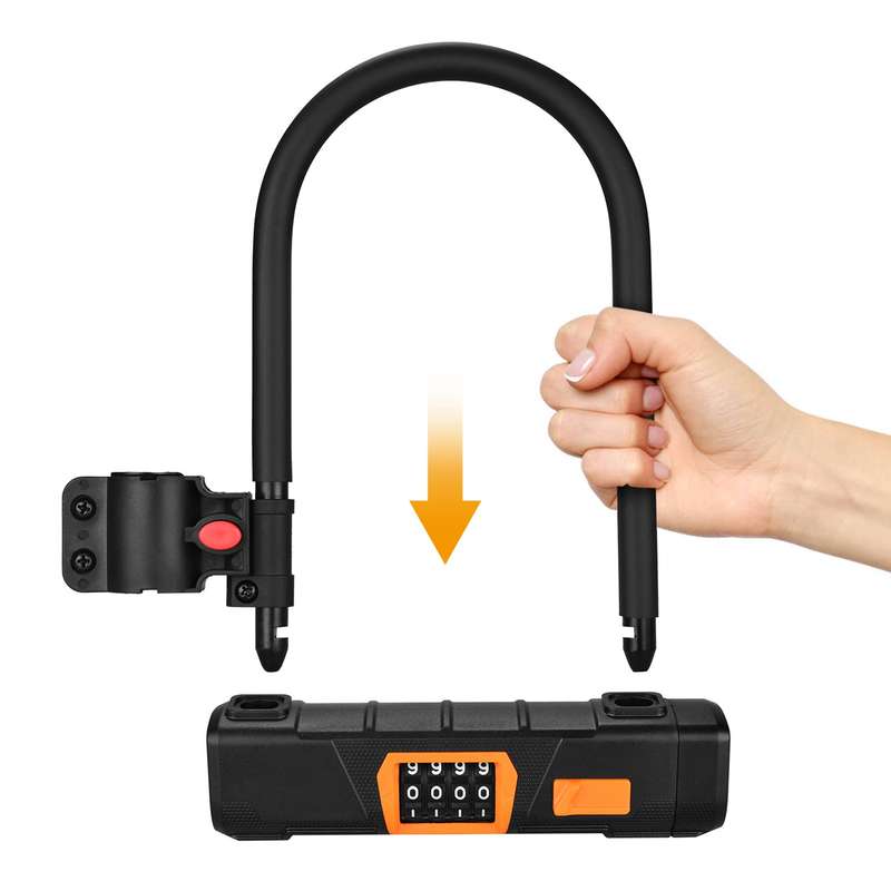Bicycle U Lock Anti-theft Bike Password Lock Heavy Duty Combination U Lock Bike Lock Bike Saf