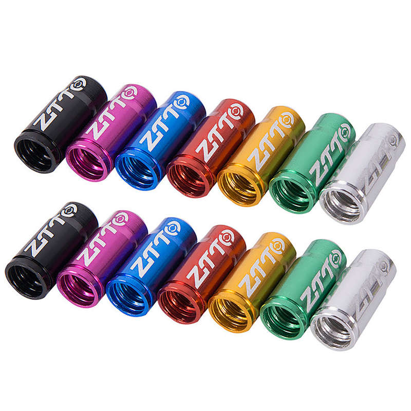 14pcs Bicycle Tire Valve Caps Ultralight Aluminum Mountain Road Bike Valve Cap for Presta Tir
