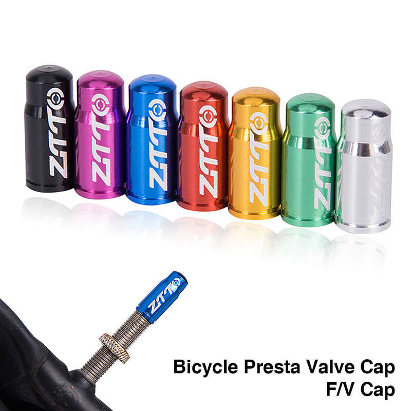 14pcs Bicycle Tire Valve Caps Ultralight Aluminum Mountain Road Bike Valve Cap for Presta Tir