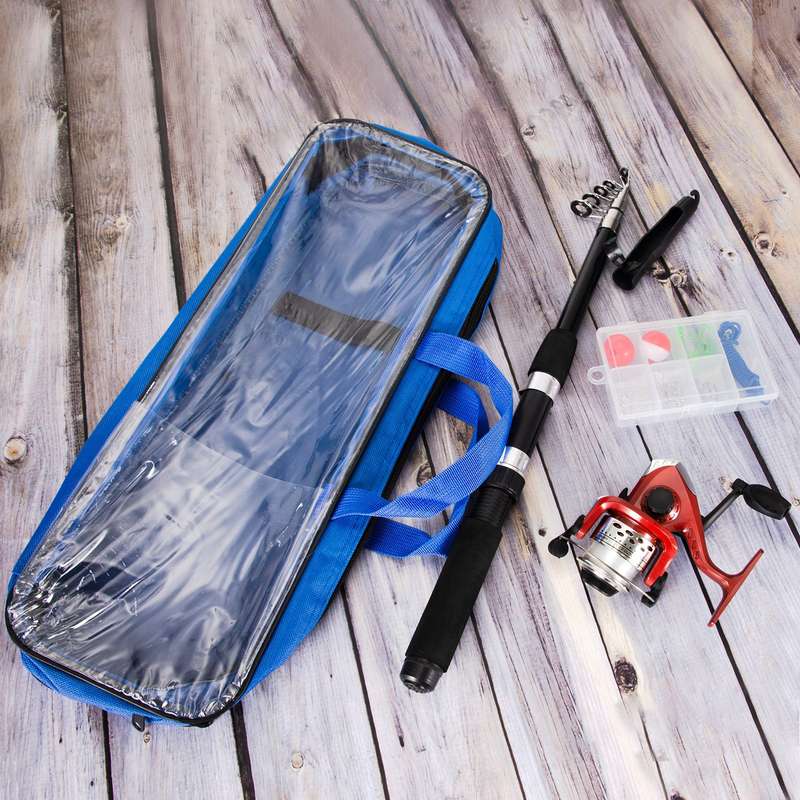 Fishing Rod and Reel Combo with Carry Case 36pcs Fishing Tackle Set Telescopic Fishing Rod Po