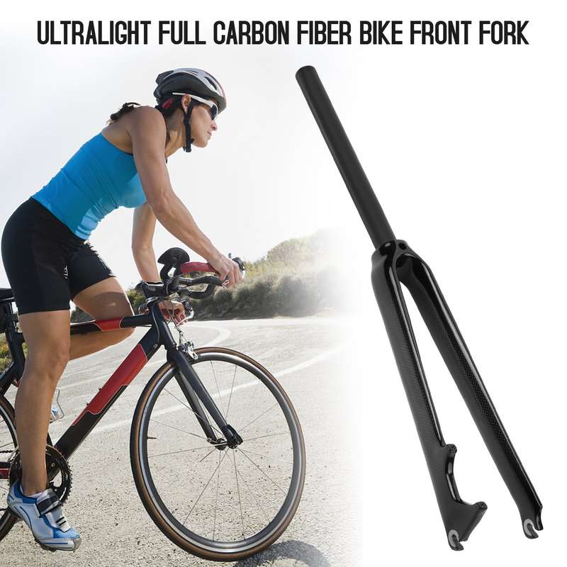 Ultralight Full Carbon Fiber Bike Front Fork 700C Road Bicycle Fork Cycling Bike Fork 28.6mm