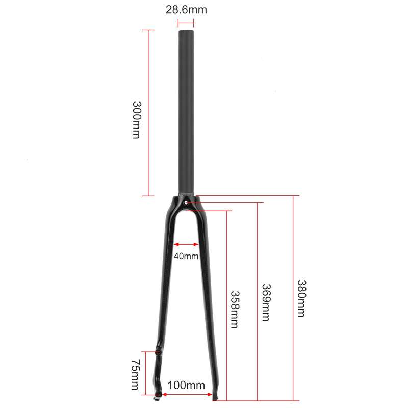 Ultralight Full Carbon Fiber Bike Front Fork 700C Road Bicycle Fork Cycling Bike Fork 28.6mm