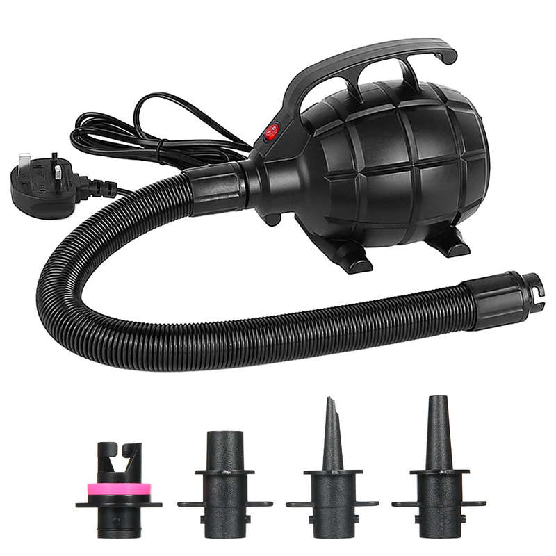Portable 500W Electric Pump Air Mattress Pump Air Bed Pool Toy Raft Boat Quick Inflation Elec