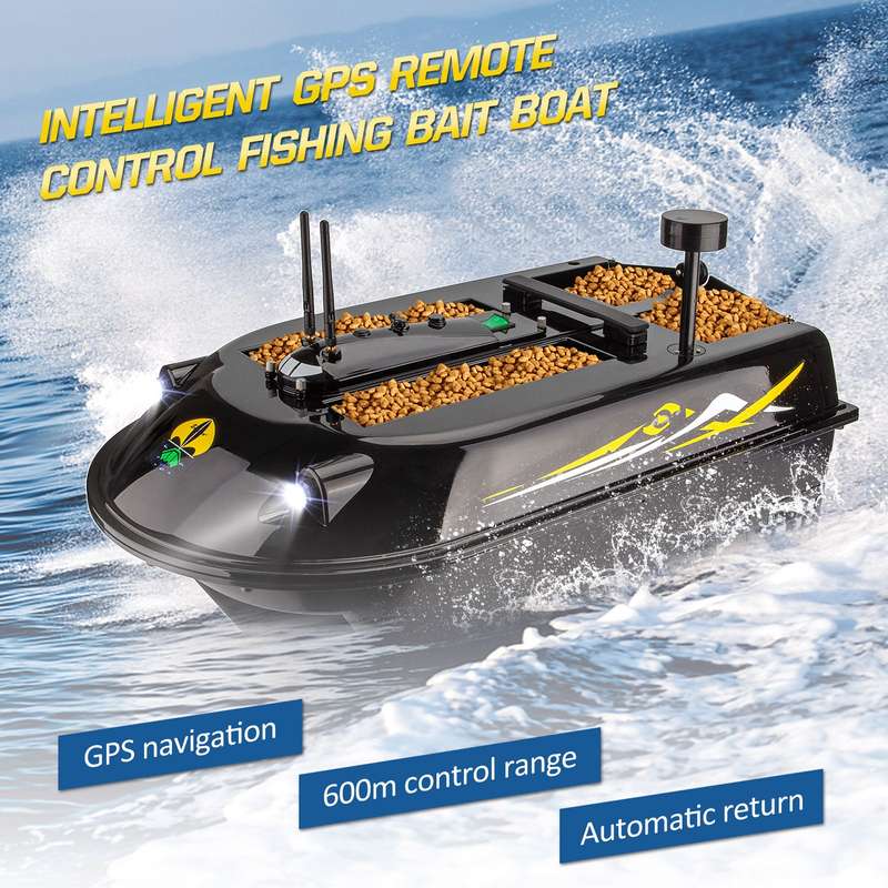 GPS RC Fish Bait Boat 8kg Load with 600M Remote Control Sea Fishing Bait Boat