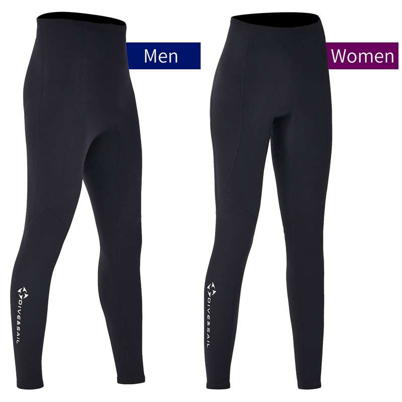 Men Women 2mm Neoprene Diving Pants Dive Long Pants for Scuba Snorkeling Surfing