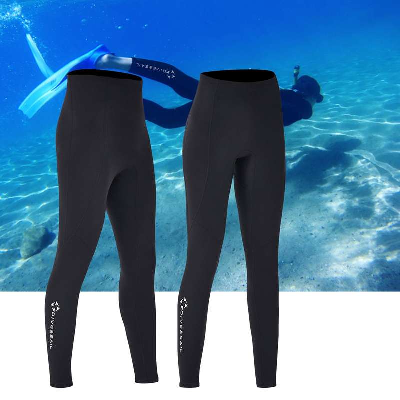 Men Women 2mm Neoprene Diving Pants Dive Long Pants for Scuba Snorkeling Surfing