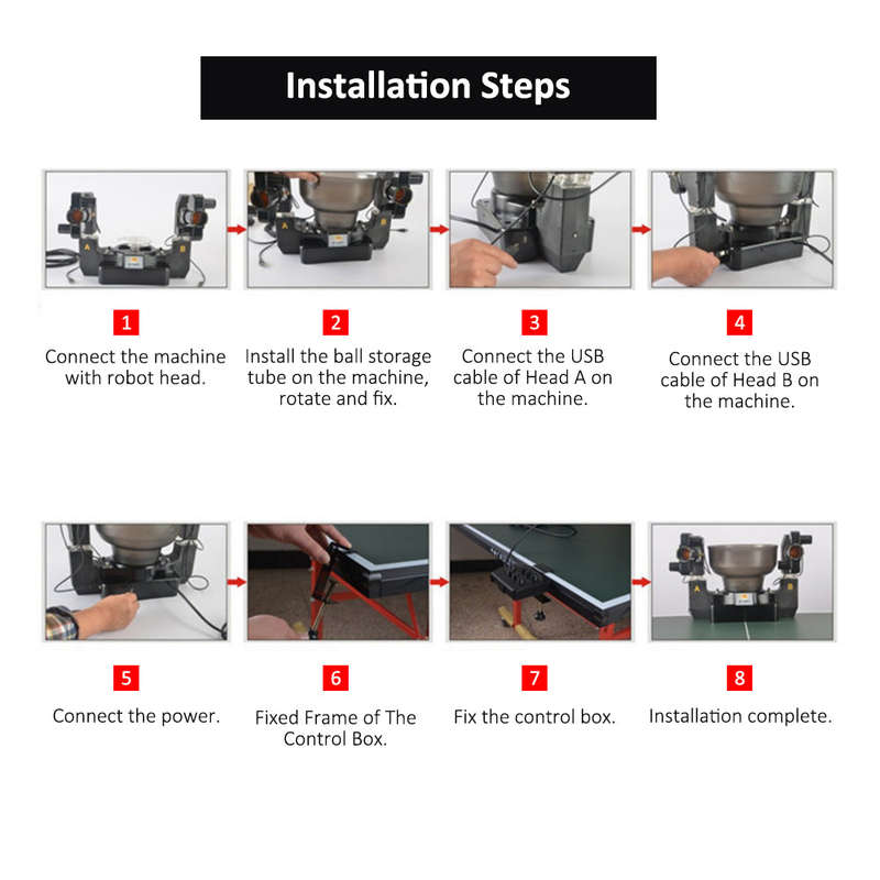 Table Tennis Robot Ping Pong Ball Machine Automatic Table Tennis Machine for Training