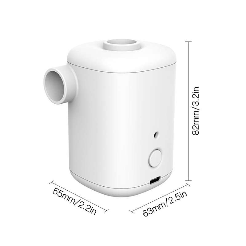 2200Pa Mini Electric Air Pump with Inflation and Deflation Cordless 3000mAh Rechargeable Infl