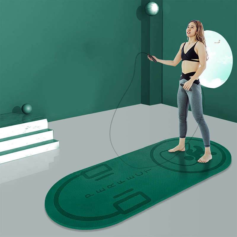 Jump Rope Mat Impact Absorption Skipping Rope Non-Slip Exercise Mat for Workout Home Gym Exer