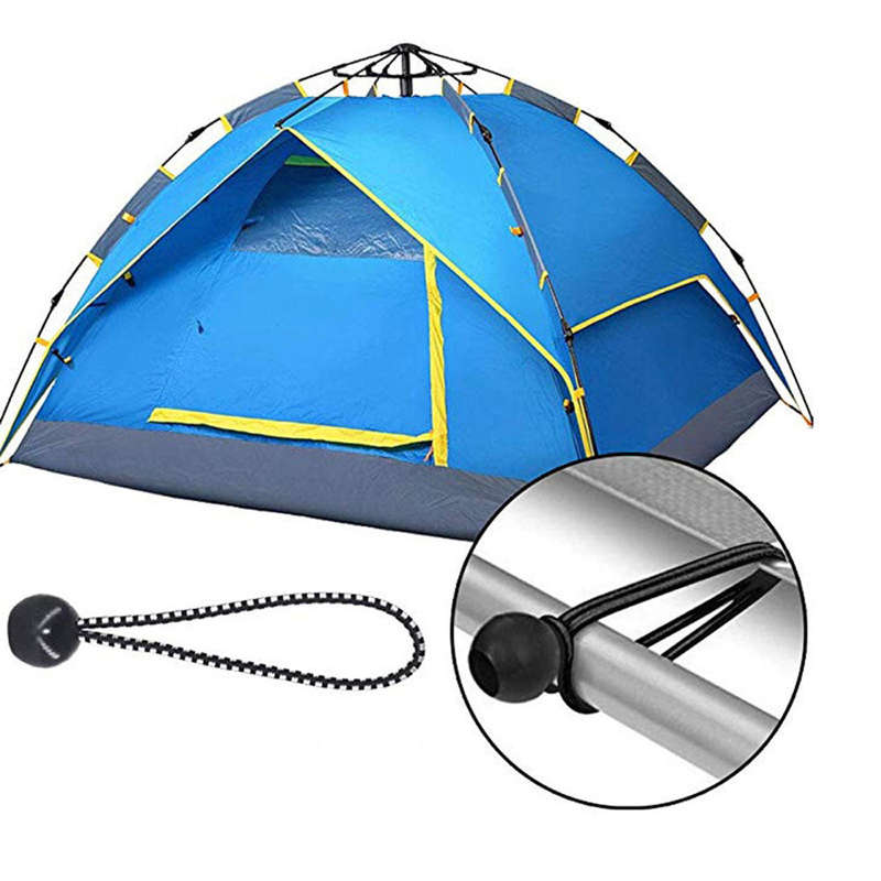 30pcs Outdoor Tarp Clips Heavy Duty Lock Grip Tent Fasteners Clamps with Bungee Ball Cords Ca