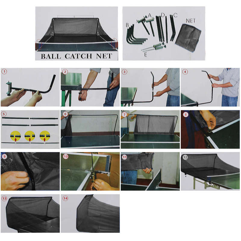 Table Tennis Ball Catch Net Ping Pong Ball Collector Net for Table Tennis Robot Training Tabl