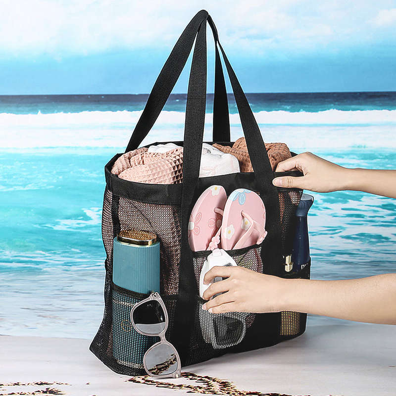 Mesh Shower Bag Hanging Toiletry Bag College Dorm Essentials Bag Portable Wash Bag Quick Dry