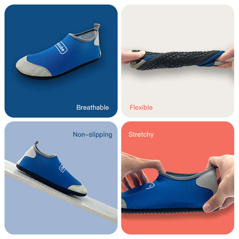 Unisex Barefoot Scuba Shoes Super Light Water Shoes Quick Dry Anti-Slip Diving Boots Beach Sh