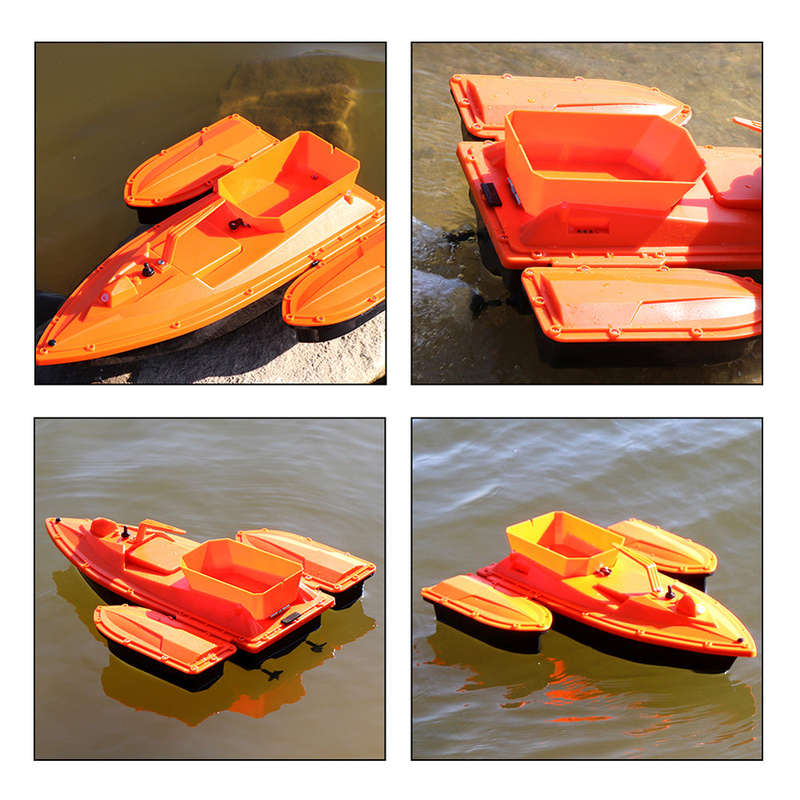 Fishing Bait Boat 500m Remote Control Bait Boat Dual Motor Fish Finder 1.5KG Loading Support