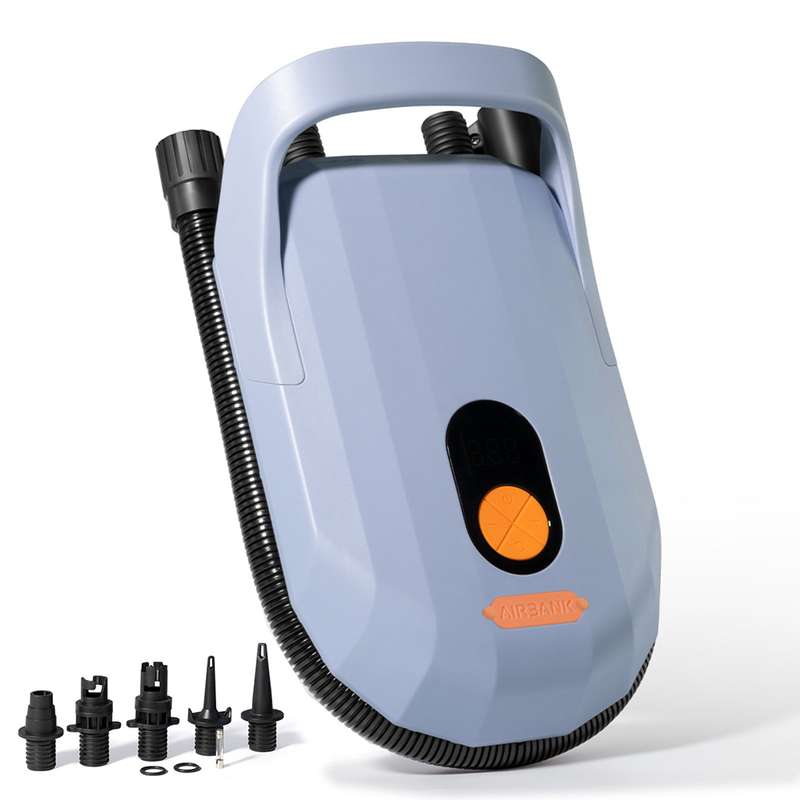 DC 12V Air Pump 20PSI Double Stage Portable Air Pump with 5PCS Air   Nozzles Inflatable Pump