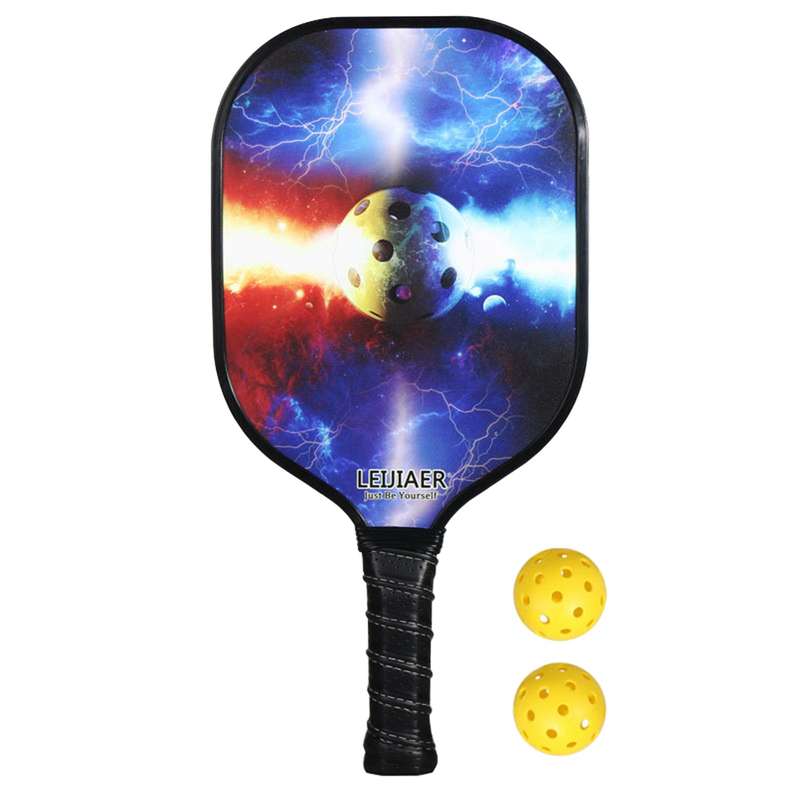 Ultralight Pickleball Paddle and Ball Set Carbon Fiber Surface Pickle Ball Racket 1 Paddles w