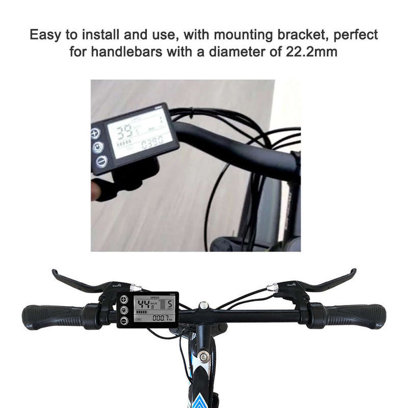 S866 Electric Bike LCD Display 24V 36V 48V E-Bike Electric Scooter Display Meter Control Pane