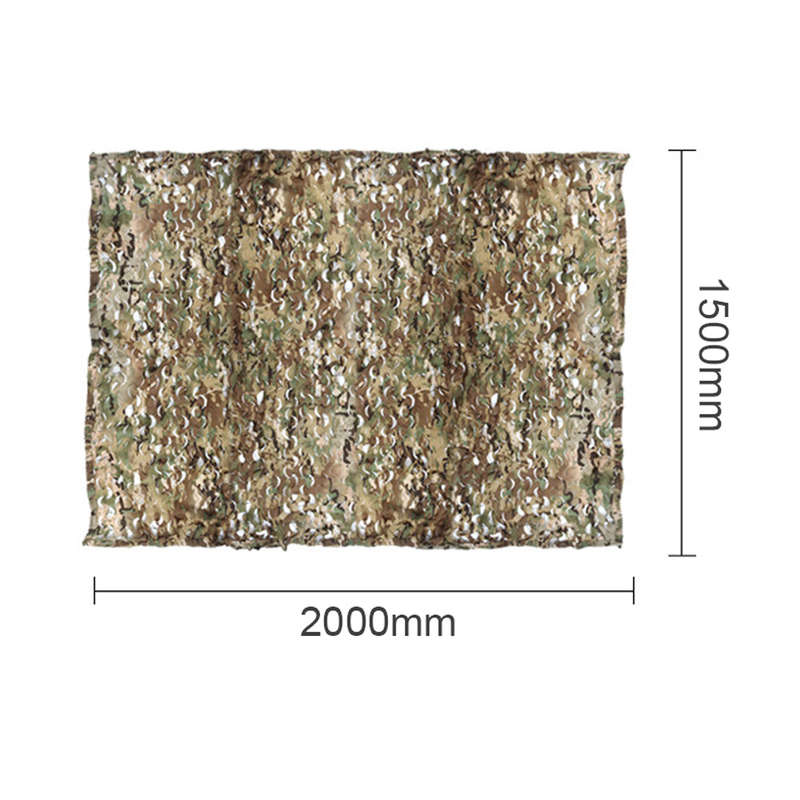 1.5x2m Woodland Camo Netting Tacticals Camouflage Net Lightweight Camping Sunshade Car Cover