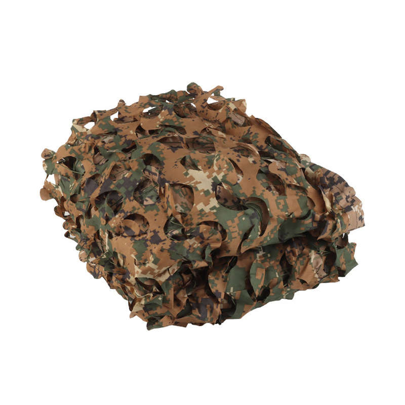 1.5x2m Woodland Camo Netting Tacticals Camouflage Net Lightweight Camping Sunshade Car Cover