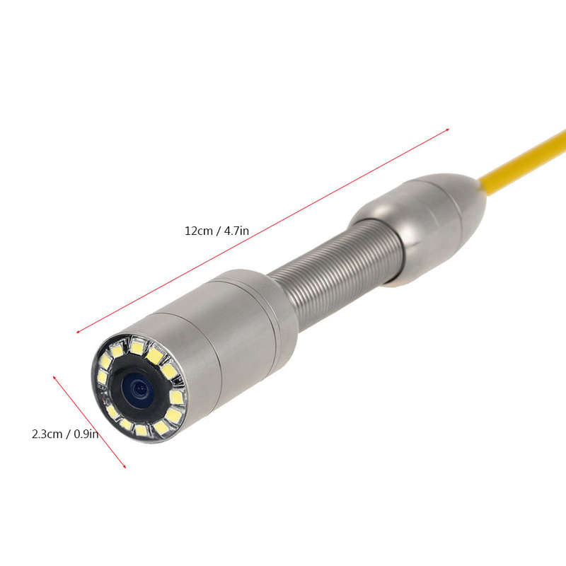 Lixada 30M Drain Pipe Sewer Inspection Camera IP68 Waterproof Industrial Endoscope Borescope