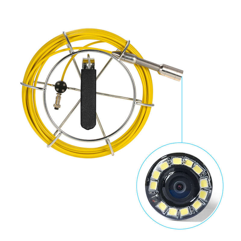 Lixada 30M Drain Pipe Sewer Inspection Camera IP68 Waterproof Industrial Endoscope Borescope