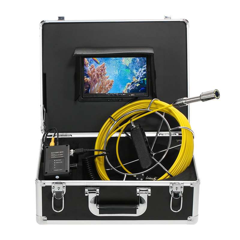 Lixada 30M Drain Pipe Sewer Inspection Camera IP68 Waterproof Industrial Endoscope Borescope