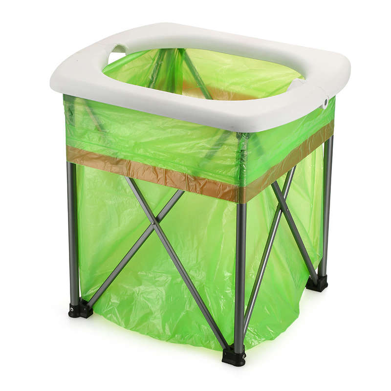 Outdoor Portable Folding Toilet Lightweight Comfortable Toilet Seat Chair for Camping Hiking