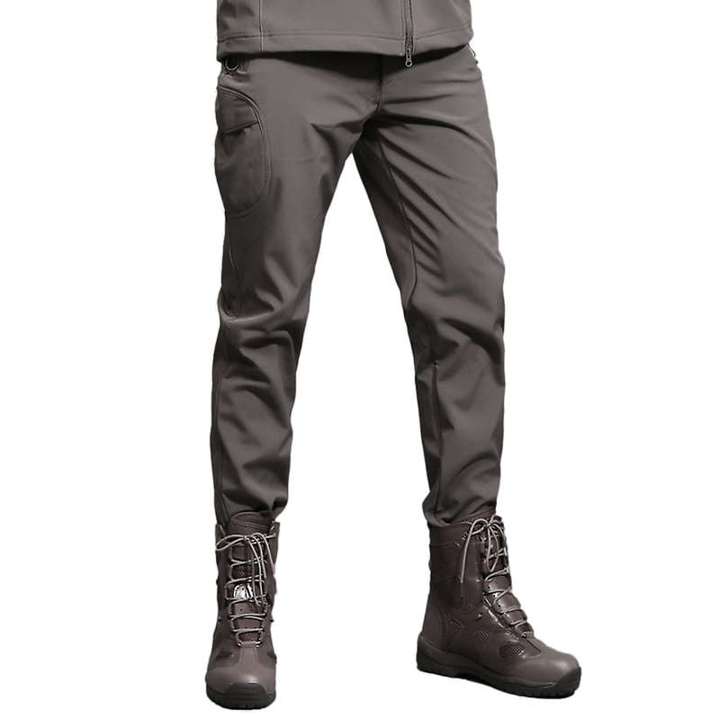 Men's Outdoor Sports Windproof Pants Fleece Lined Winter Warm Quick Drying Pants Trousers Cam