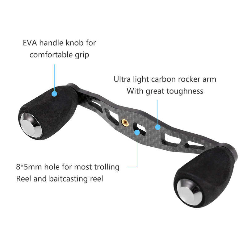 Fishing Reel Handle Carbon Baitcasting Fishing Reel Handle Trolling Reel Handle Left Right Ul