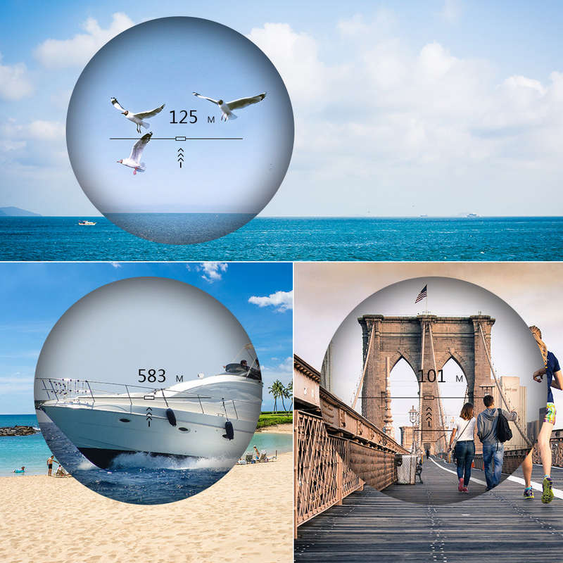 500M / 600M / 900M Golf Rangefinder Distance Meter Speed Tester Range Finder Digital Hunting