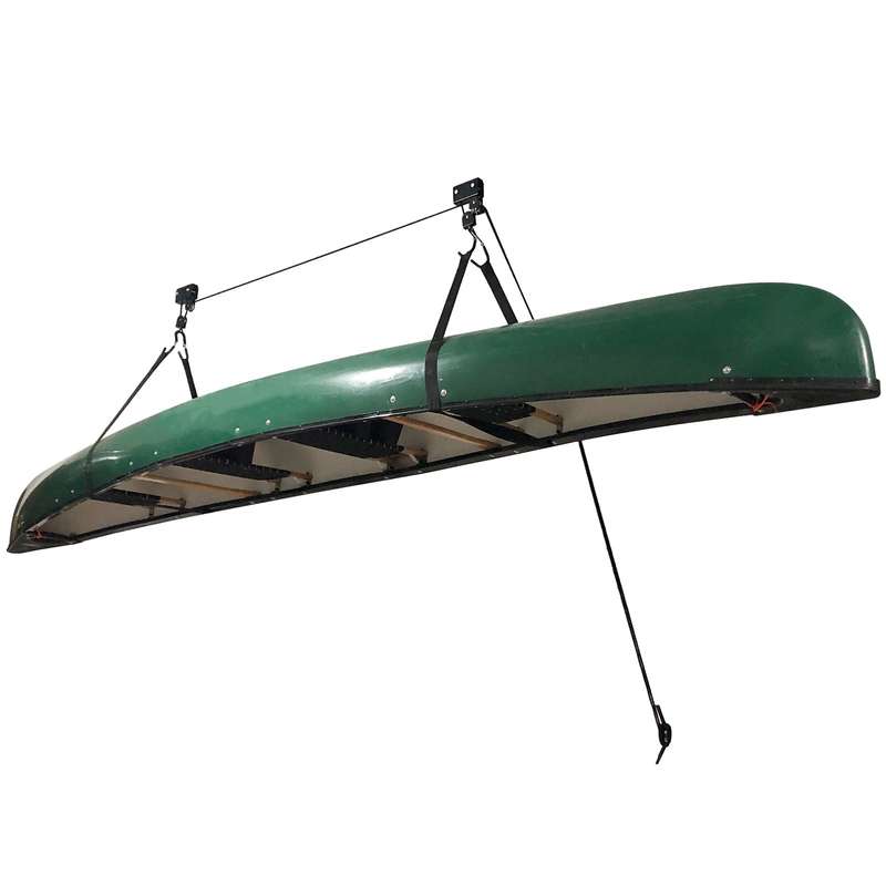 Kayak Lift with Hanging Pulley System Kayak Ceiling Rack Garage Ceiling Mount for Bicycle Pad