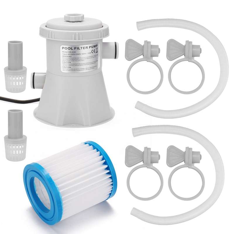 Electric Swimming Pool Filter Pump Reusable Practical Swimming Pool Filter Water Purifier Eas