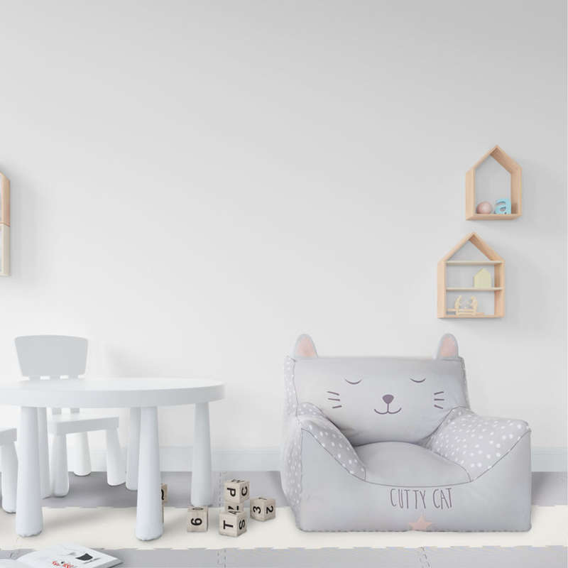 EVA Foam Baby play mat Grey & Ivory