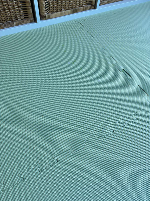 EVA Foam baby play mat Sage Green