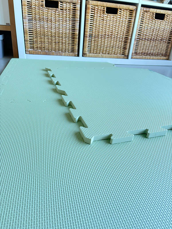 EVA Foam baby play mat Sage Green