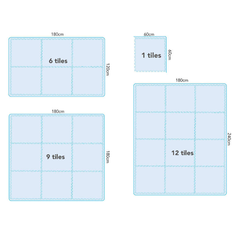 EVA Foam Baby play mat Ivory - SINGLE TILE