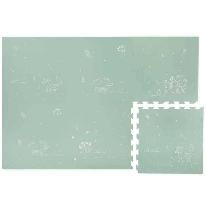 EVA Foam Baby Play Mat - Fairytale Forest - Mint Green
