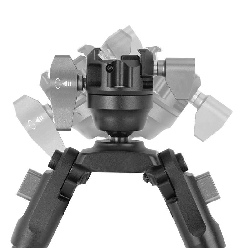 Vanguard EQ-PRECISION 2QSA Aluminium Gun Bipod with Ball Head & Pic Rail Mount  Ideal for Hunt...