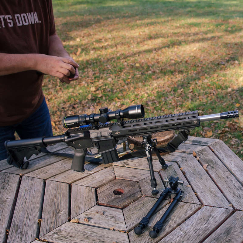 Vanguard EQUALIZER 1QSC Carbon Fiber Bipod with Picatinny Rail  Height: 20-26.5cm
