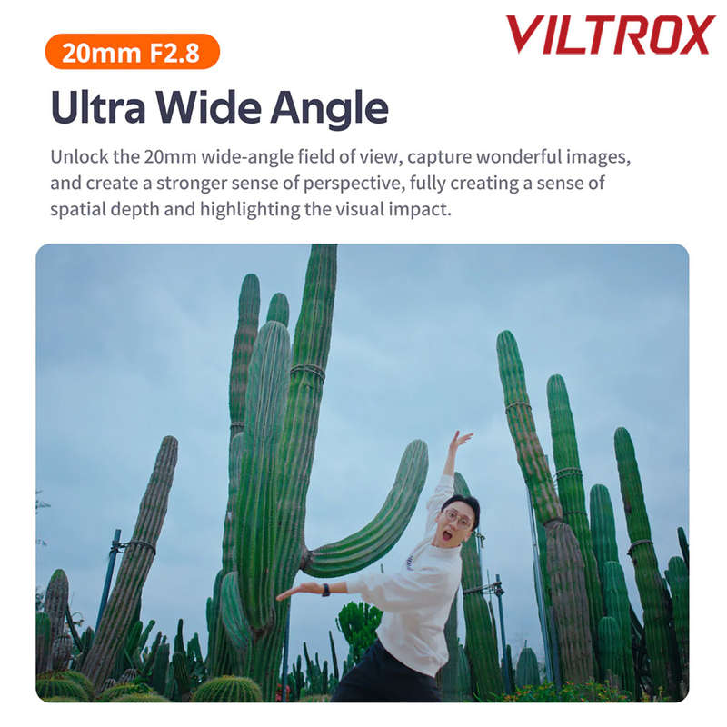 Viltrox 20mm f/2.8 Z AF Prime Lens for Nikon Z-Mount Full Frame Mirrorless Cameras