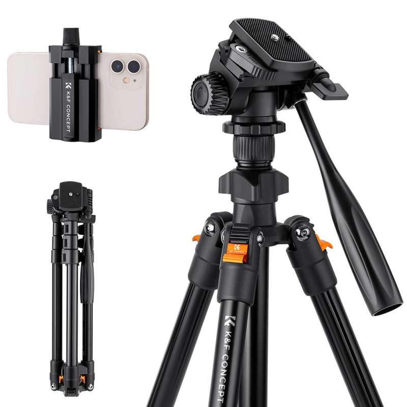 K&F Concept PRO K234A0 Magnalium Tripod for Camera, Mobile Phone & Video  KF09.115