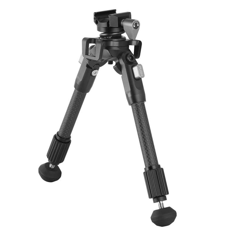 Vanguard EQUALIZER 1QSC Carbon Fiber Bipod with Picatinny Rail  Height: 20-26.5cm