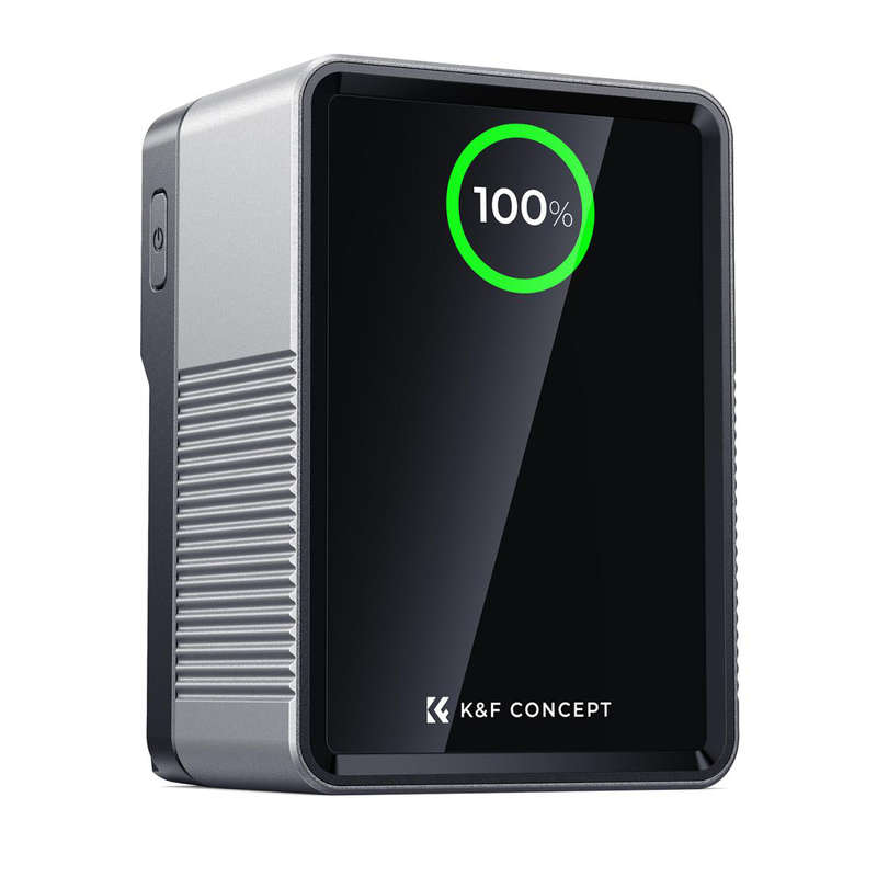 K&F Concept 99wh (6700mAh) Mini V-Mount Battery with USB-C Fast Charging