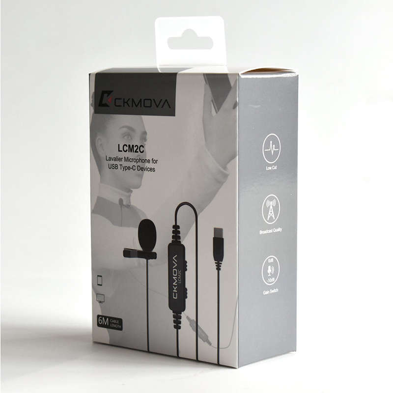 CKMOVA Type-C Lavalier Mic: Camera, Smartphones, Audio Recorder, etc-LCM2C