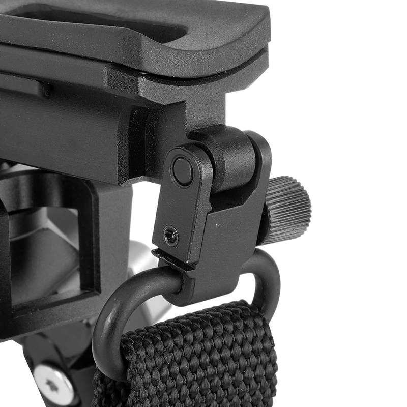 Vanguard EQUALIZER 1QSC Carbon Fiber Bipod with Picatinny Rail  Height: 20-26.5cm