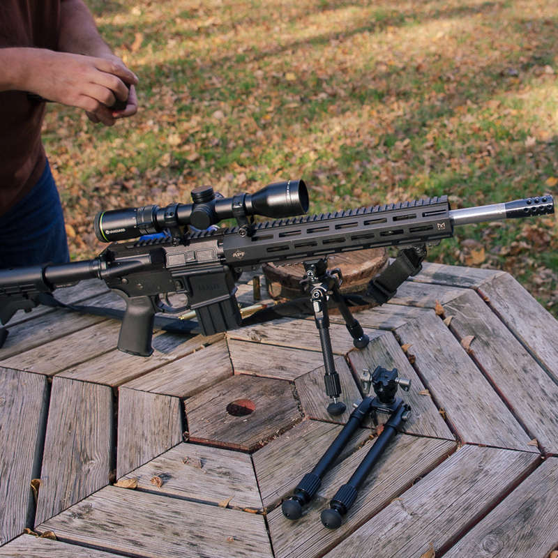 Vanguard EQUALIZER 2QSA Aluminium Bipod with Picatinny Rail  Height: 25 to 35.5cm