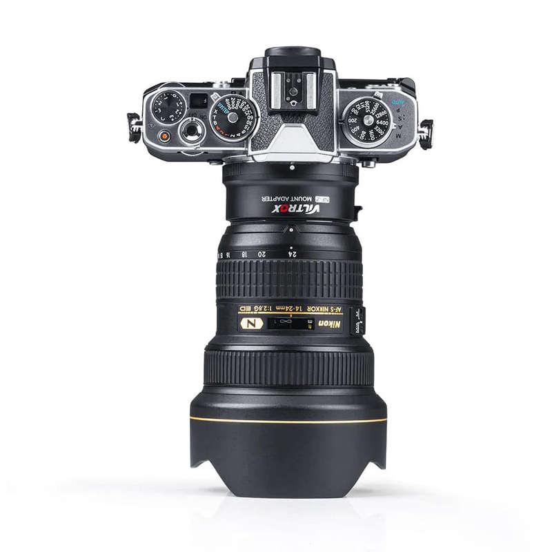 VILTROX NF-Z Auto Focus F-mount to Nikon Z-mount Adapter with EXIF Transmission VR Lens Stabilisa...